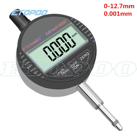 High quaity 12.7mm 25.4mm Micron digital indicator electronic indicator 0-12.7mm 25.4mm 0.001mm  0.01mm reading measuring gauge ► Photo 1/6