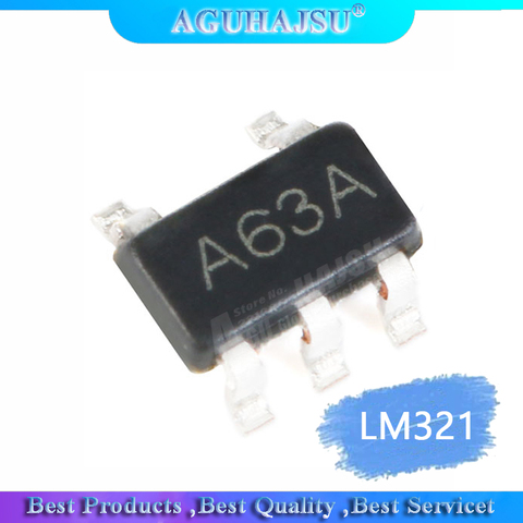 20PCS LM321 SOT23 LM321MFX SOT-23 Low Power Operational Amplifier A63A Silk Screen ► Photo 1/1