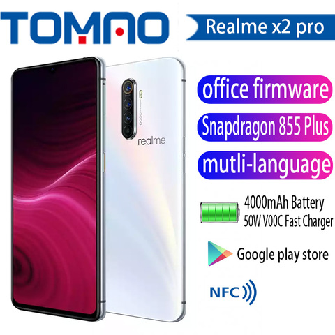 Buy Online Realme X2 Pro X 2 6gb 64gb 6 5 Moblie Phone Snapdragon 855 Plus 64mp Quad Camera Nfc Cellphone Oppo Vooc 50w Fast Charger Alitools