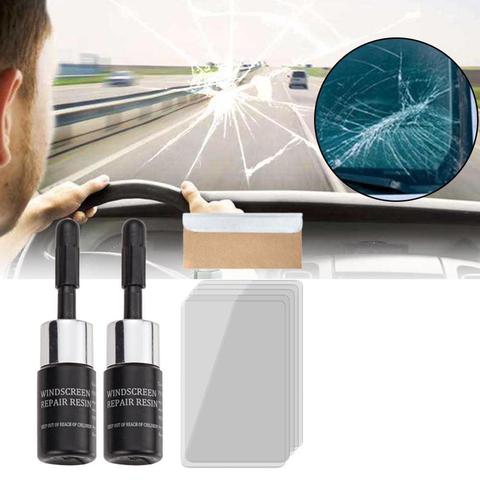 DIY Window Repair Tools Car Windshield Repair Tool  Windscreen Glass Scratch Crack Restore Window Screen Resin+Blade+Strips ► Photo 1/6