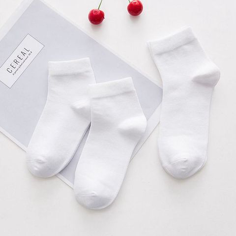 5Pairs/lot  1-10Y Solid White Kids Socks for Boys Girls Cotton Mesh Cute Newborn Boy Toddler Socks Baby Clothes Accessories ► Photo 1/5