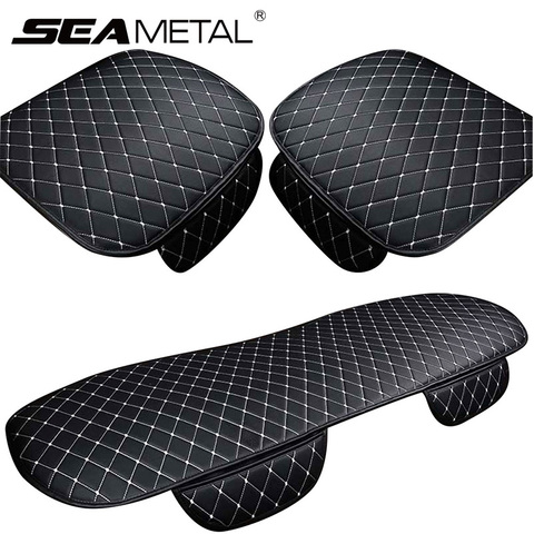 Car Seat Cover Cushion Automobiles PU Leather Universal Auto Interior Accessories Four Seasons Protect Set Chair Mat Car-styling ► Photo 1/6
