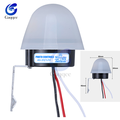 AS-20 Automatic On Off Photocell street Light Switch DC AC 220V 50-60Hz 10A Photo Control Photoswitch Sensor Switch ► Photo 1/6