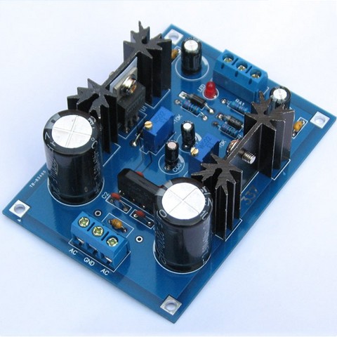 DIY LM337t linear regulated DC power supply adjustable filtering Kit ► Photo 1/2