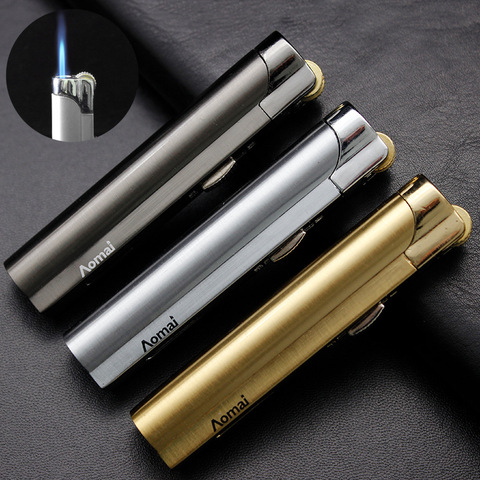 AOMAI Unusual Mini Turbo Lighter Flints Metal Gas Lighter Gadgets for Men Cigarette Lighters Cigar Smoking Accessories ► Photo 1/6