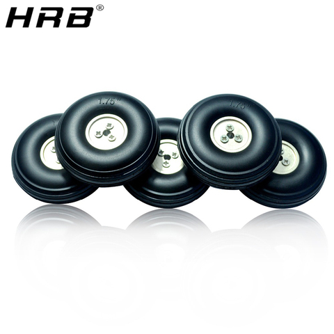 2PCS Rubber Tires Wheels PU Plastic Hub 38mm 45mm 76mm 83mm 89mm 95mm 102mm 114mm 127mm RC Parts For Airplanes Plane Model DIY ► Photo 1/6