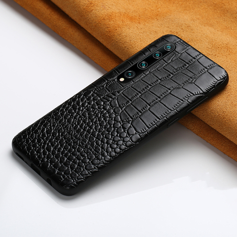 Genuine Leather phone case for Xiaomi Mi 10 Pro 9 Lite 9T 8 Note 10 A3 Poco X3 cover For Redmi Note 8 Pro 8T Note 9 Pro 9s 7 5 ► Photo 1/6