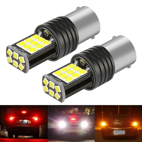 2PCS New 1156 P21W 7506 BA15S R5W R10W Super Bright LED Car Tail Brake Bulb Turn Signals Auto Reverse Lamp Daytime Running Light ► Photo 1/6