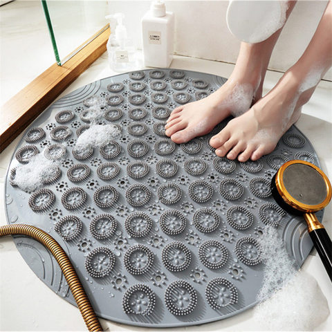 1pc Bath Exfoliating Pad Bathroom Washing Pad Shower Foot Scrubber Mat Shower  Cleaning Tools