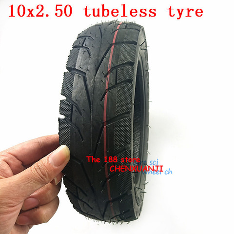 10 Inch Electric Skateboard Tubeless Tire 10x2.5 for Electric scooter Skate Board 10x2.50 inflatable wheel Tyre outer tire ► Photo 1/6