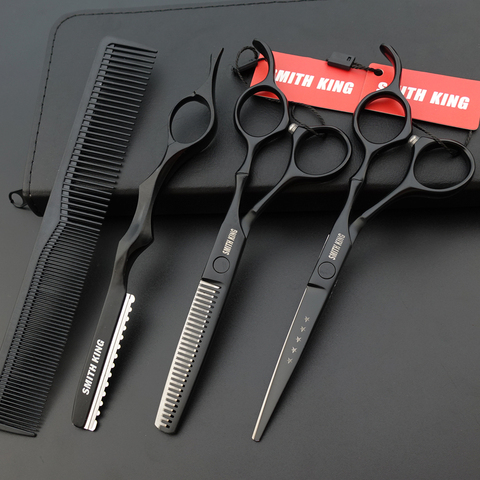 SMITH KING Professional Hair dressing scissors,6 inch Cutting scissors+Thinning scissors/Shears+razor/Thinningcomb+kits/case ► Photo 1/6
