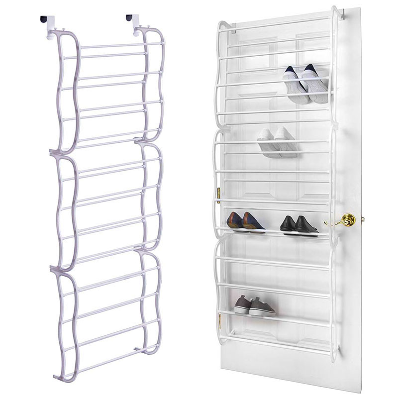 26 Pairs Over Door Hanging Stand Shoe Rack Shelf Storage Organiser Pocket ED 