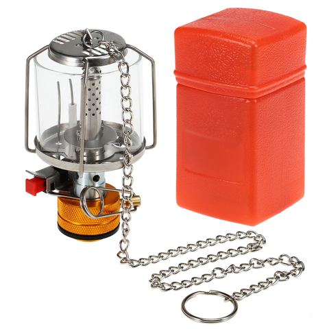 Mini Gas Lamp Outdoor Camping Lantern Tent Lamp Torch Hanging Glass Lamp Mini Camping  Portable Gas Light Camping Equipment ► Photo 1/6