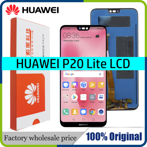 100% ORIGINAL 5.84'' 2280*1080 LCD With Frame for HUAWEI P20 Lite LCD Display Screen for HUAWEI P20 Lite ANE-LX1 ANE-LX3 Nova 3e ► Photo 1/6