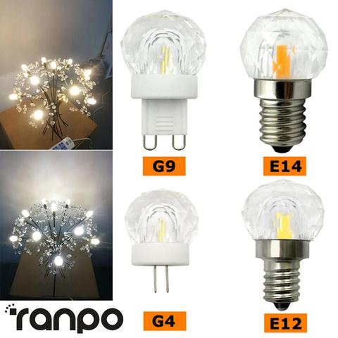 LED Pendant Light E12 E14 G4 G9 Dimmable Crystal Chandelier Bulb Replacement K9 Glass Lamp Drolight AC 110V / 220V 4W ► Photo 1/1