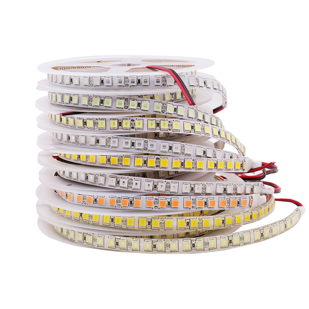 5M LED Flexible Strip Light 3528 2835 3014 5050 5630 5054 RGB Warm White DC12V 
