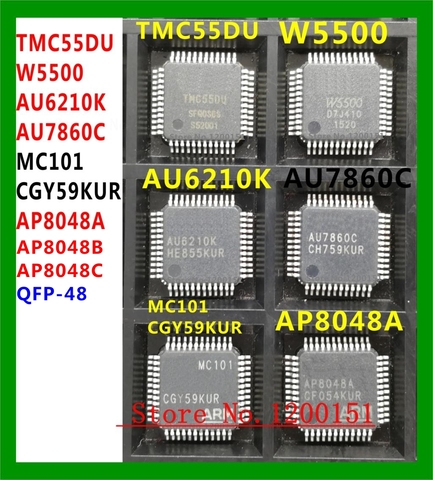 TMC55DU W5500 AU6210K AU7860C MC101 CGY59KUR AP8048 AP8048A AP8048B AP8048C QFP-48 ► Photo 1/1