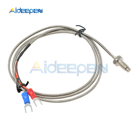 3.3ft K Type Thermocouple Temperature Controller Thermometer 0-800C Sensor Probe 1M Cable 6mm Thread ► Photo 1/6