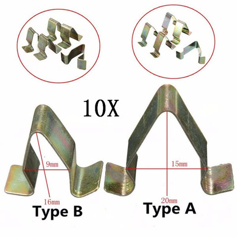 10Pcs/lot Metal Trim Interior Door Panel Lining Clips Interior Upholstery For VW For Audi Seat For Skoda ► Photo 1/6