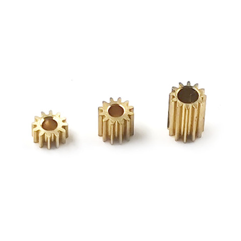 121A 121.5A 122A 0.25M Pinion 12 Teeth Good Mechanical Small Modulus Gear Metal Copper Hole 1.5mm/ 2mm Tightly Matched ► Photo 1/2