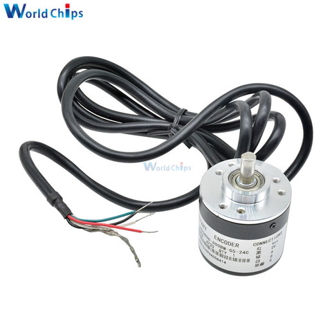 Encoder 600 P / R Photoelectric Incremental Rotary 5-24V AB Two Phases 6mm Shaft ► Photo 1/6