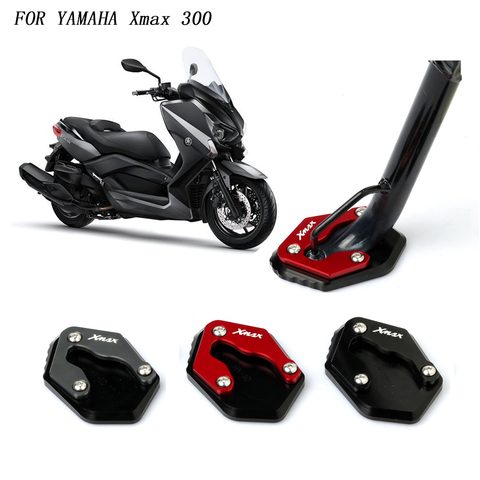 For YAMAHA Xmax300 X- Max 300 XMAX 250 2017 2022 Side Stand Enlarger Plate Motorcycle Kickstand Extension Pad Support Plate ► Photo 1/6