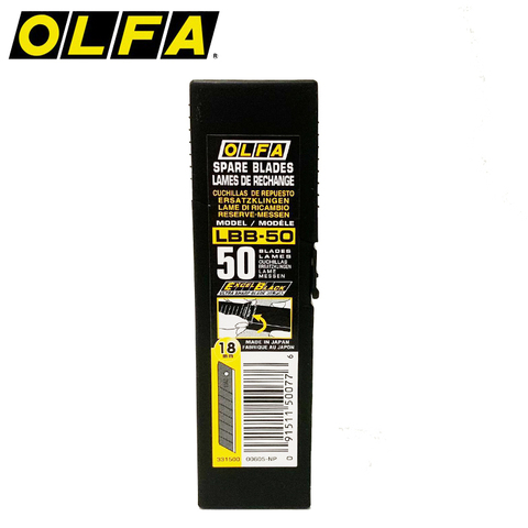 OLFA Blade Black Type 18mm  LBB-10 LBB-50 PL-1 L-1 L-2 L-3 OL FL CL ML SL-1 EXL XL-2 BN-L BN-AL NOL-1 NL-AL ► Photo 1/5