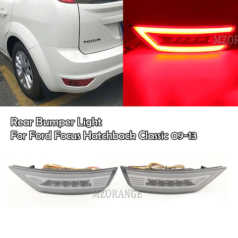 MZORANGE Rear Bumper Light For Ford Focus Hatchback Classic 2009 2010 2011 2012 2013 Rear Fog Lamp Rear Taillights ► Photo 1/6