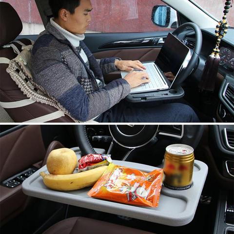 Car Steering Wheel Tray Auto Desk Laptop Food Drink Work Holder Computer  Table