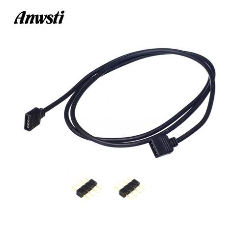 4Pin RGB LED Connector Extension Cable Wire 1M 2M 5M 30CM 4 Pin Extension Wire Connector for SMD 5050 2835 RGB LED Strip Light ► Photo 1/5
