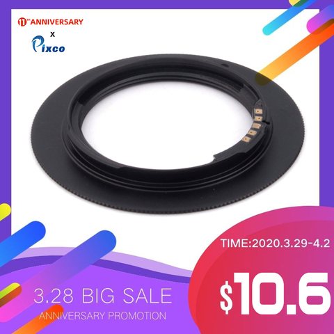 Pixco For M42-Sony AF Confirm Adapter Suit For M42 Screw Mount Lens to Sony Alpha Minolta MA Camera Black ► Photo 1/6