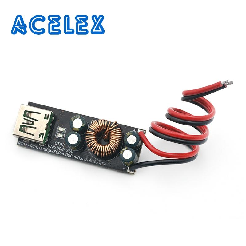 QC4.0 QC3.0 USB Type-C Mobile Phone Quick Charge Adapter 6 -35V Step Down Buck Boost Module for Huawei SCP/FCP Apple PD Qualcomm ► Photo 1/6