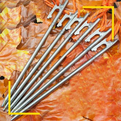 High Strength Titanium Alloy Tent Pegs for Camping Stakes for Rocky/Hard Places ► Photo 1/5