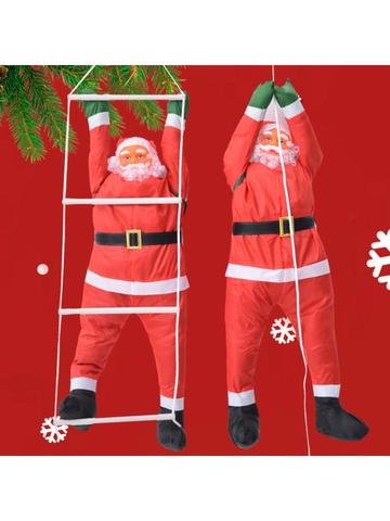 Christmas Pendant Ladder Rope Climbing Santa Claus Hanging Doll Xmas Tree Decor  ► Photo 1/6