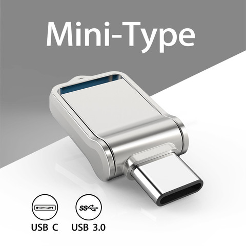 TOPESEL Mini 32GB 64GB 128GB Type C Ultra Dual USB 3.0 Flash Drive Memory Stick Thumb Drive U Disk ► Photo 1/6