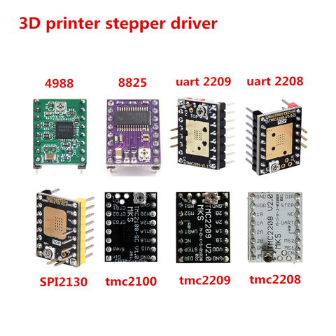 MKS TMC2208 TMC2100 TMC2209 TMC2130 DRV8825 A4988 stepper motor driver Step Stick stepping driver for enter 3 creality cr-10 ► Photo 1/6