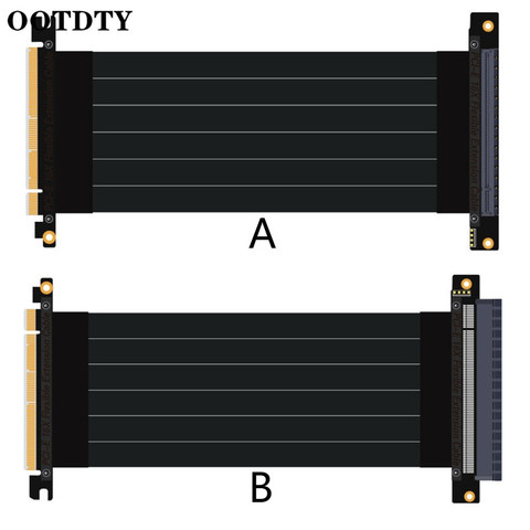 Gen3.0 PCI E 3.0 16X Graphics Card vertical kickstand/base A TX case Flexible Extension Cable Riser Card Adapter for GPU ► Photo 1/6