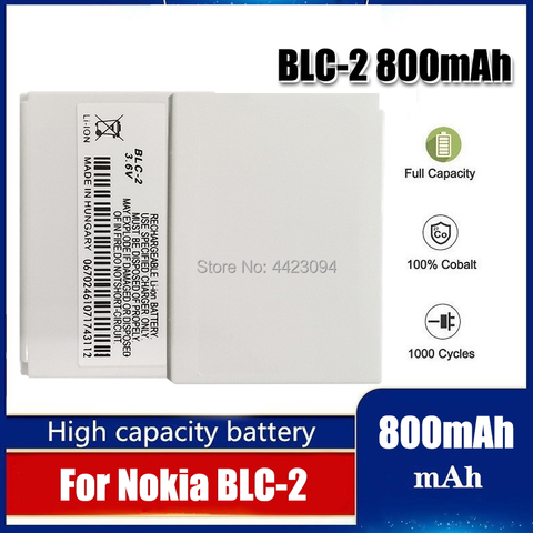 3.6V Replacement BLC-2 BLC 2 Battery For Nokia 3310 3330 3410 3510 5510 3530 3335 3686 3685 3589 3315 3350 ► Photo 1/6