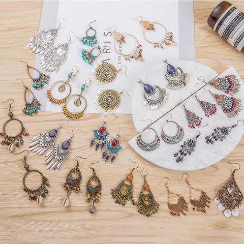 Bohemian Metal Fringed Cheap Statement Tassel Earrings For Women Shell Short Round Drop Dangle Earring 2022 Boho Indian Jewelry ► Photo 1/6