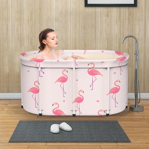 80/100cm Movable Adults Foldable Bathtubs Portable Student Thick Bathtub Family Bathtubs Children's Plunge Pool Spa Bathtubs ► Photo 1/6