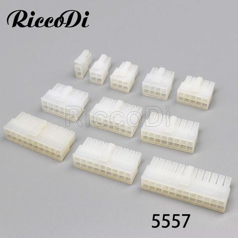 3-10PCS 2/4/6/8/10/12/14/16/18/20/24Pin  Molex 4.2 Pitch ATX Male Connector Plug Computer ATX Power Car 5777 Transparent ► Photo 1/1