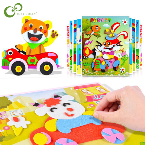 1bag(15-250pcs)/lot,mixed Shape Foam Stickers Irregular Geometric Figure  Foam Puzzle Early Educational Toy Kindergarten Crafts - Sticker - AliExpress