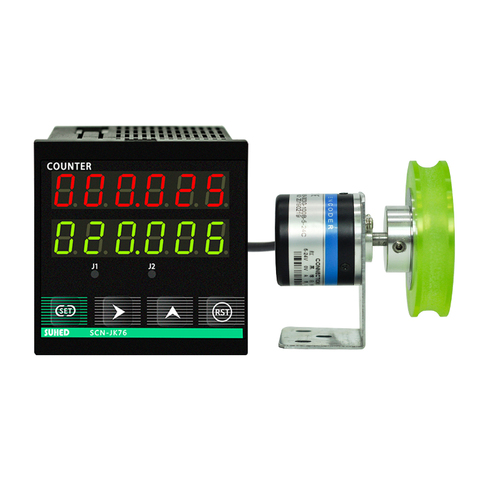 Meter Counter Roller Type Electronic Digital Display Intelligent Induction Length Controller Edge Banding Machine JK76 ► Photo 1/5