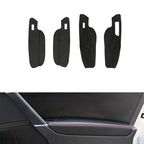 RHD For VW Golf MK7 2014 2015 2016 2017 2022 Car Door Handle Panel / Center Control Armrest Microfiber Leather Cover ► Photo 1/6