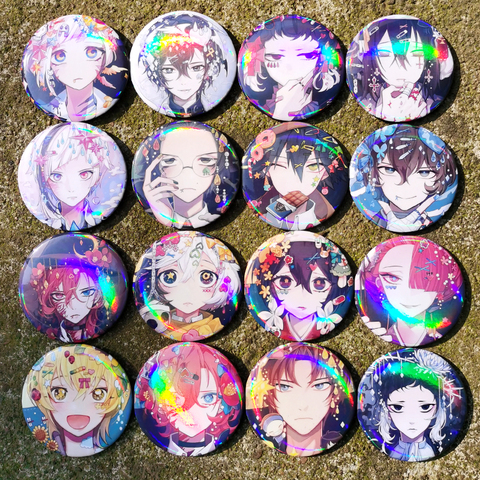 Nengdou T24 Anime Pin Bungo Stray Dogs Figure Cosplay Badge Custom DIY Backpack Icon Button Cartoon Brooch Accessories Gifts ► Photo 1/6