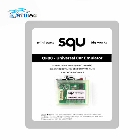 Universal Emulator For Car Airbag SQU OF80 OF68 Automotriz Immo Off Tacho Seat Occupancy Sensor Programs For Benz For BMW ► Photo 1/6