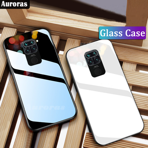 Auroras For Redmi Note 9 Case Tempered Glass Hard Back Cover For Redmi Note 9S 9 Pro Case Shockproof Coques Fundas Redmi 9 Case ► Photo 1/6