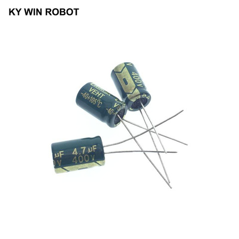 20pcs electrolytic capacitors 4.7UF 400V 8x12mm 105C Radial High-frequency low resistance Electrolytic Capacitor ► Photo 1/6