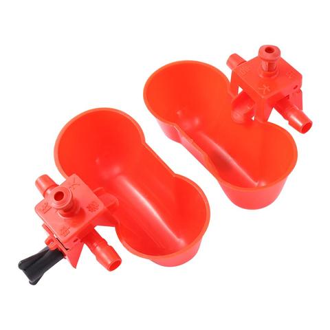 Bird Dringking Bowls Water Drinker for Pigeon Quail Automatic Chicken Drinking double Cups with Screws Bird Feeder Tools 5 Pcs ► Photo 1/6