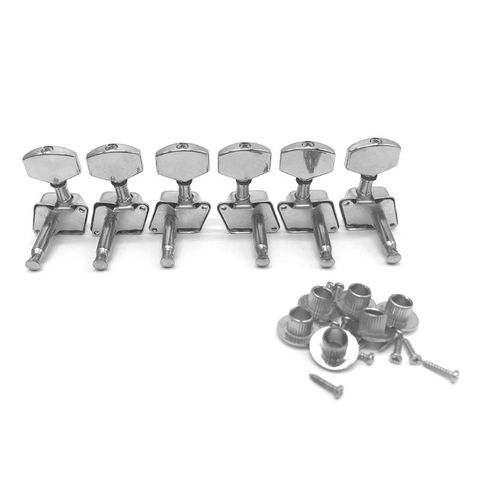 6Pcs L/R Acoustic Guitar Machine Head Knobs Folk Guitar String Tuning Pegs Tuner PXPF ► Photo 1/5